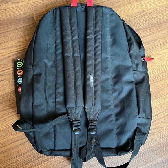 NWT JanSport Black Backpack with lightening Accents - Picture 6 of 6